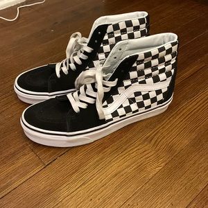 Vans Checkered High Top Womens 9/Mens 7.5